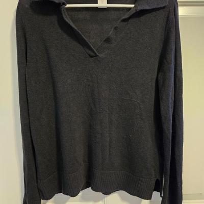 Halston Black Lightweight Sweater