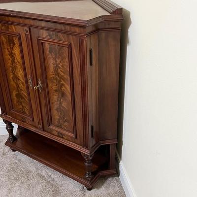 Walnut Inlaid Solid Wood Corner Cabinet ~ German