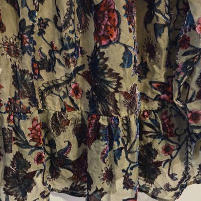 Sheer & Velvet Floral Top
