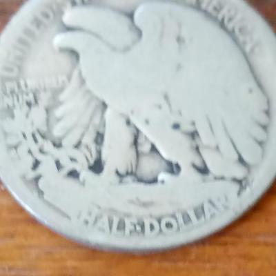 LOT 44 EARLY WALKING LIBERTY HALF DOLLAR