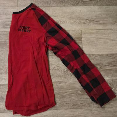 Red & Black Buffalo Check Flannel PJ Pants and Long Sleeve T-Shirt