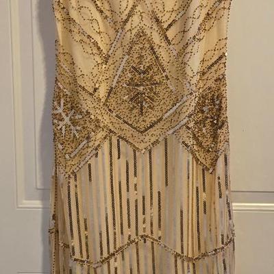 Sequin & Fringe Flapper Style Dress