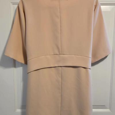 Zara Women Blush Tie Cinch Front Top