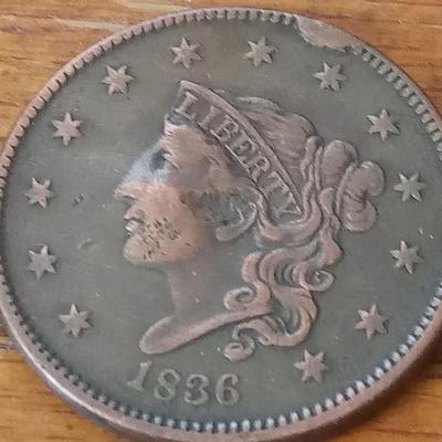 LOT 47 1836 LARGE CENT