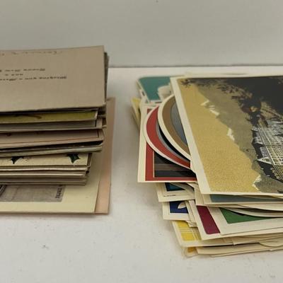 Vintage Postcards & Travel Advertising Stickers