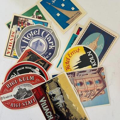 Vintage Postcards & Travel Advertising Stickers