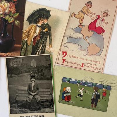 Vintage Postcards & Travel Advertising Stickers