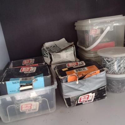 Assortment of Hardware and Fasteners