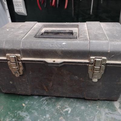 Toolbox and Contents includes Brass and Copper Plumbing Fittings