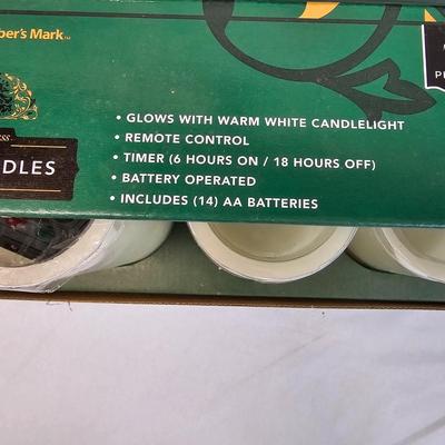 Three Sets of LED Flameless Candles (BS-JS)