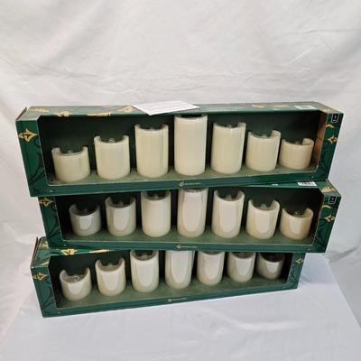 Three Sets of LED Flameless Candles (BS-JS)