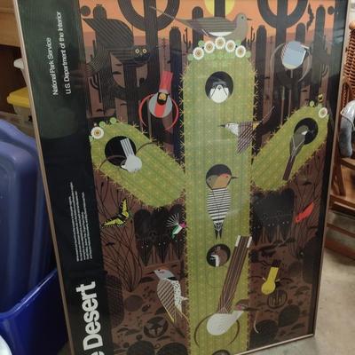 Colorful Framed The Desert National Park Poster