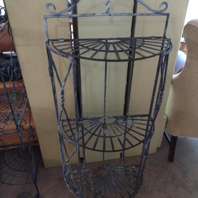 Wrought Metal Multi-Shelf Plant Stand Choice A