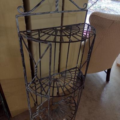 Wrought Metal Multi-Shelf Plant Stand Choice A