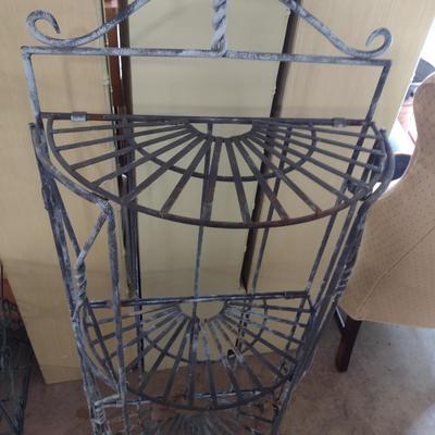 Wrought Metal Multi-Shelf Plant Stand Choice A
