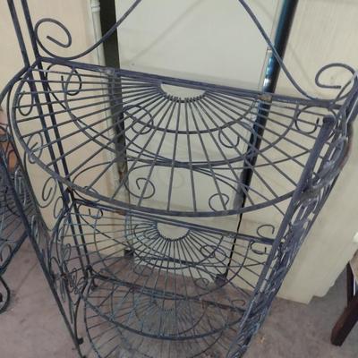 Wrought Metal Multi-Shelf Plant Stand Choice B