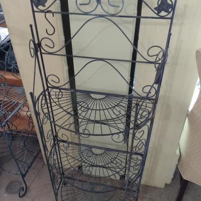 Wrought Metal Multi-Shelf Plant Stand Choice B