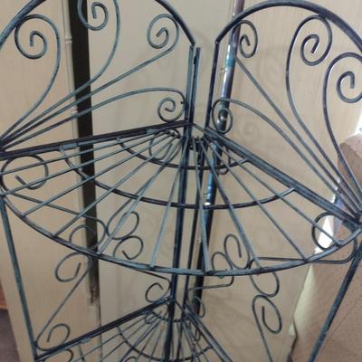 Wrought Metal Multi-Shelf Plant Stand Choice C