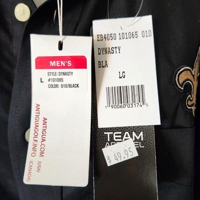 Lot #35 Men's Antiqua Saints Shirt - New with Tags Size Large
