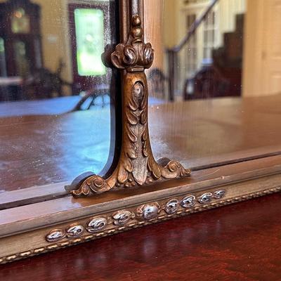 Antique Silvery Goldish Mirror