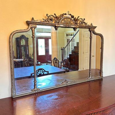 Antique Silvery Goldish Mirror