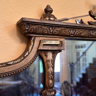 Antique Silvery Goldish Mirror