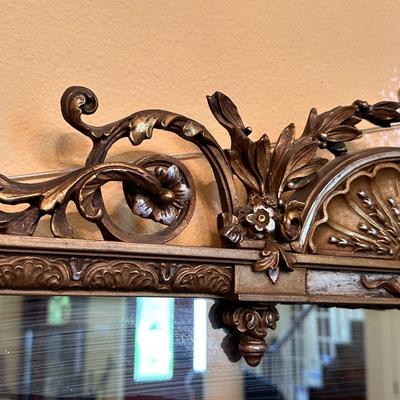 Antique Silvery Goldish Mirror