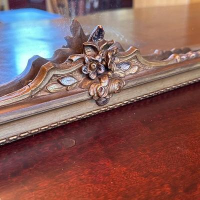 Antique Silvery Goldish Mirror