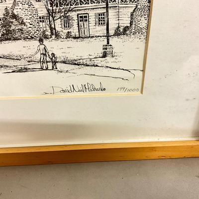 1433 Framed Signed and Numbered Print Of The Robert Morris Inn by David Michael