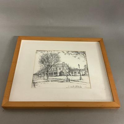 1433 Framed Signed and Numbered Print Of The Robert Morris Inn by David Michael