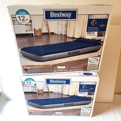 Lot #41 Lot of 2 New in Box Bestway Twin Air Mattreses