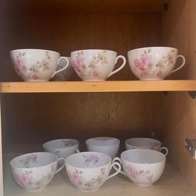 Antique O & E G Royal Austria Pink 75 Pieces