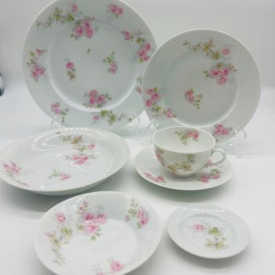Antique O & E G Royal Austria Pink 75 Pieces