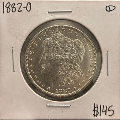 1882 0 Morgan Silver Dollar