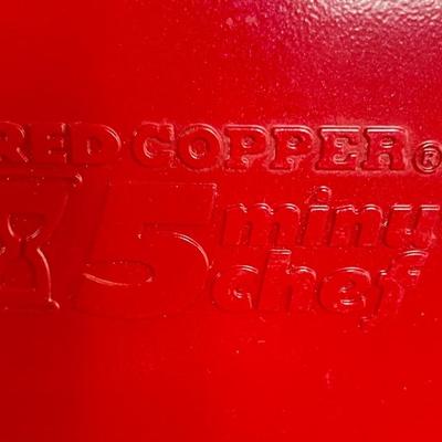 Red Copper 5 Minute Chef Electric Frying Pan Smokeless Non-stick Steak Grill Pan Pizza Pan