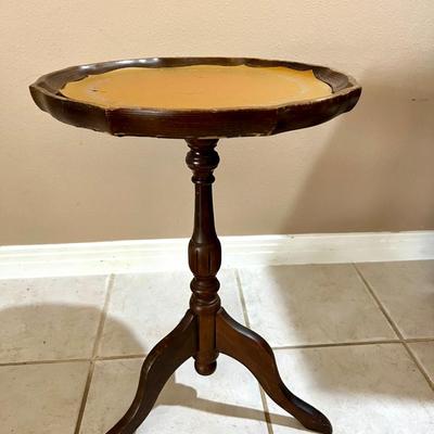 Two Vintage Pie Crust Top Tables