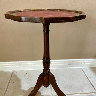 Two Vintage Pie Crust Top Tables