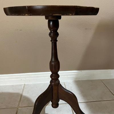 Two Vintage Pie Crust Top Tables