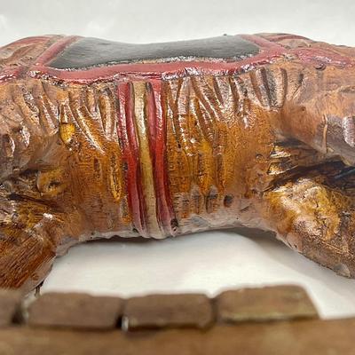 Large Wooden Carved Camel Rocking toy