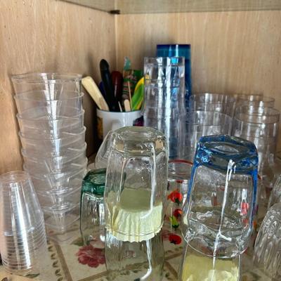 Lot of Cups and Utencils