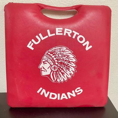 Vintage Stadium Seat Cushion Fullerton High School Indians