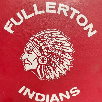 Vintage Stadium Seat Cushion Fullerton High School Indians