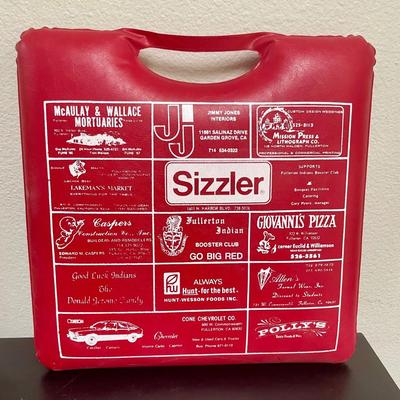 Vintage Stadium Seat Cushion Fullerton High School Indians