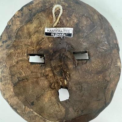 Primitive Carved Wooden Mask - Hand-painted