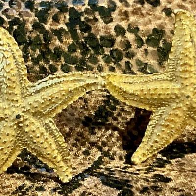 Starfish clip on earrings gold