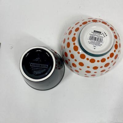 2 Ceramic Halloween Bowls Trick or Treat