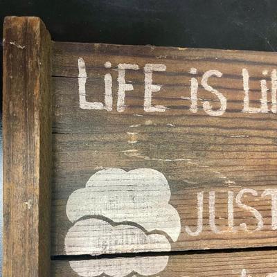 Rustic Wooden Inspirational Sign Ice Cream theme