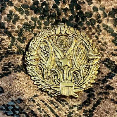 NOMA pin celebrating Louisiana purchase bicentennial, gold tone