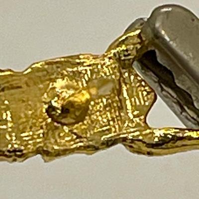 Gold-tone Viking Norse Lapel Pin