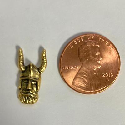 Gold-tone Viking Norse Lapel Pin